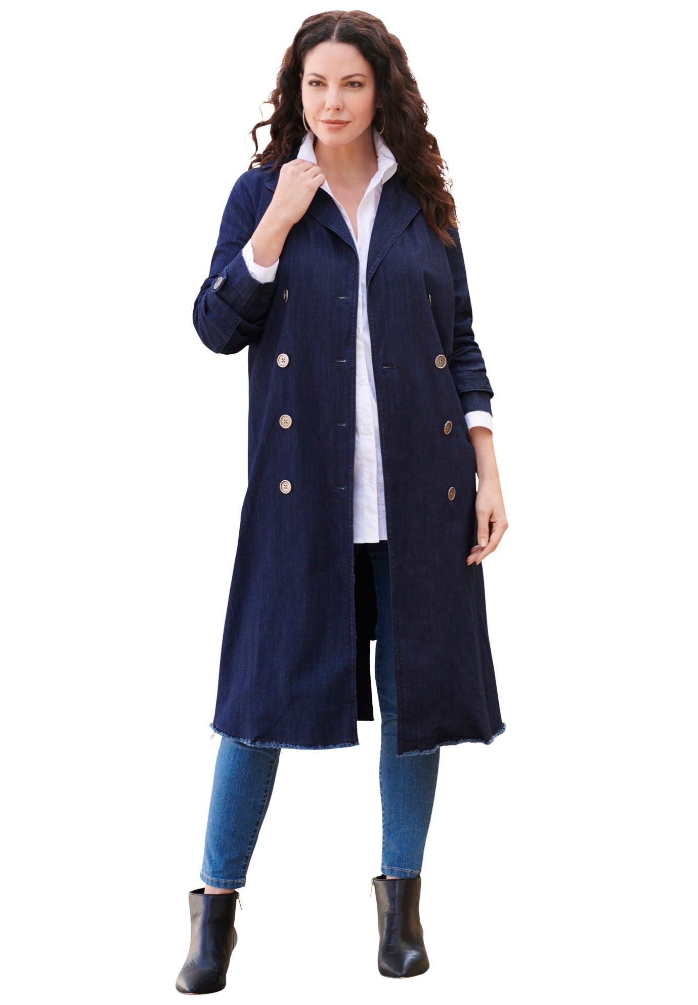 denim trench coat womens
