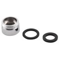 thumbnail image 3 of Conector adaptador de metal para el hogar tono plateado, 3 of 3