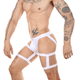 thumbnail image 5 of Tanga de tentación con cinturón y anillo de acero para hombre, ropa interior sexy de cintura baja con doble anilla hueca, 5 of 5