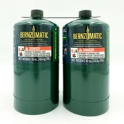 Bernzomatic All-Purpose Propane Gas Cylinder 16oz Fuel Cylinders, 2-Pack