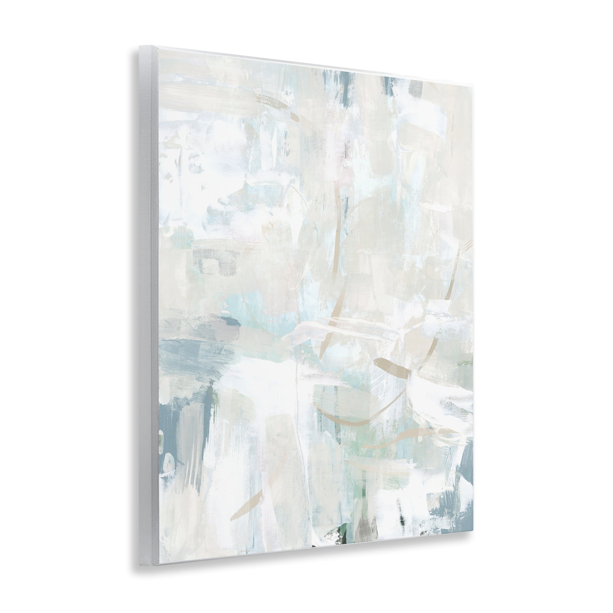 Stupell Industries Faded Off-White Abstract Abstract Painting Unframed Art Print Wall Art, 11 x 14