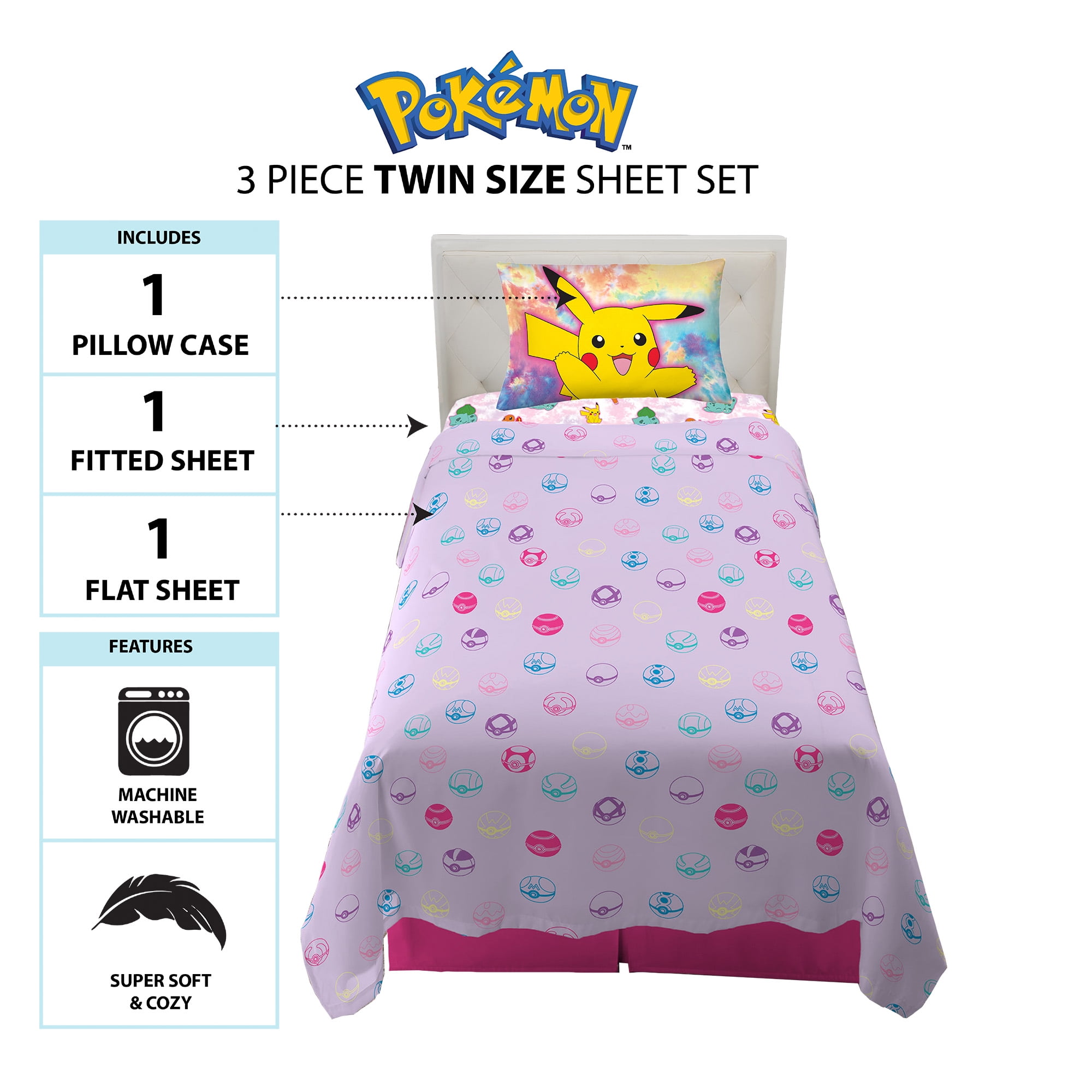 Pokemon Fitted Sheet Sheets & Pillowcases