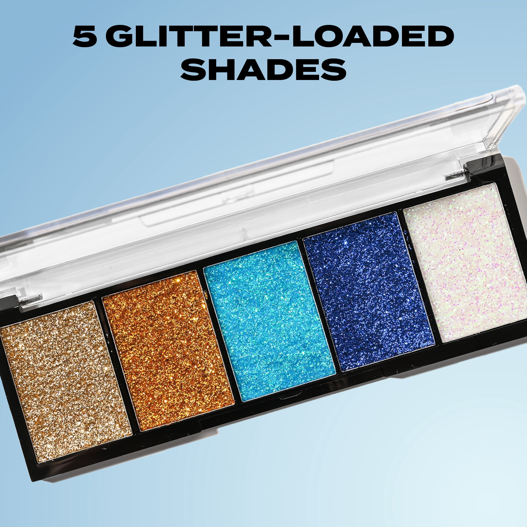 Hard Candy, Glitteratzi Shadow Palette, Cosmic Oasis, 5 Shimmering