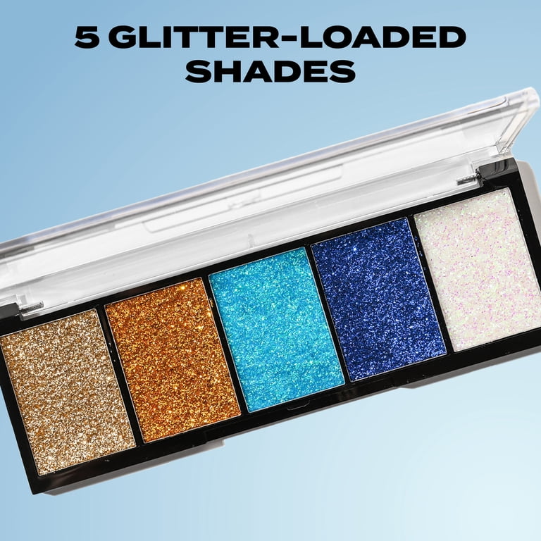 Hard Candy, Glitteratzi Shadow Palette, Cosmic Oasis, 5 Shimmering