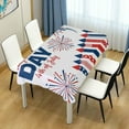 thumbnail image 7 of Coolnut Independence Day Rectangle Tablecloth Spill-Proof Polyester Table Cloth Table Cover for Kitchen Dining Picnic Holiday Party Decoration,54"x54", 7 of 7