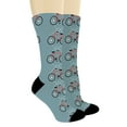thumbnail image 2 of ThisWear Bike Themed Gifts Biker Socks for Men Bike Related Gifts Cyclist Socks 1-Pair Novelty Crew Socks, 2 of 5