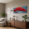thumbnail image 2 of Canvas Wall Art for Living Room - Large Red Tree of Life Canvas Prints, Modern Abstract Nature Painting Wall Decor for Bedroom Bathroom and Office, 2 of 7