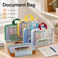 A4 Mesh File A4 Subject File Bag, 35 x 27 cm Breathable Mesh Document Organizer with ...