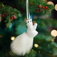 thumbnail image 6 of NWOKYZGH 1Pc forest Animals Ornaments Woodland Animal Faux Fur Plush Xmas Tree Hanging Ornaments Family Educational Playset for Gift Christmas Birthday Party Supplies, 6 of 9