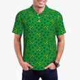 thumbnail image 2 of Balery St Patrick's Day5 Printed Men’s Short Sleeve Polo Shirt, Midweight Men's Shirt,Golf Polo shirts -XX-Large, 2 of 8