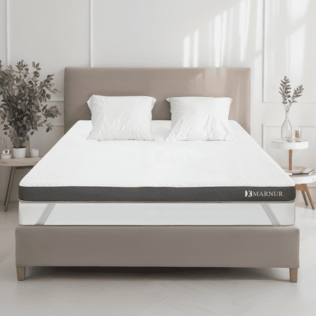 MARNUR 3  Mattress Topper  Gel Memory Foam Mattress Topper with Removable and Washable Cover  No-Slip Design  Full Size