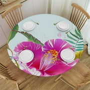 WYYP Hawaiian Luau Tablecloths for Party Decoration, Hawaii Disposable Table Covers, Aloha Tropical Palm Leaves Table Cloth, Summer Beach Kids Birthday Cocktail Party Supplies 46-50