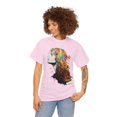 thumbnail image 4 of Unisex Heavy Cotton T-Shirt Rainbow Drawn Beautiful Woman  003, 4 of 4