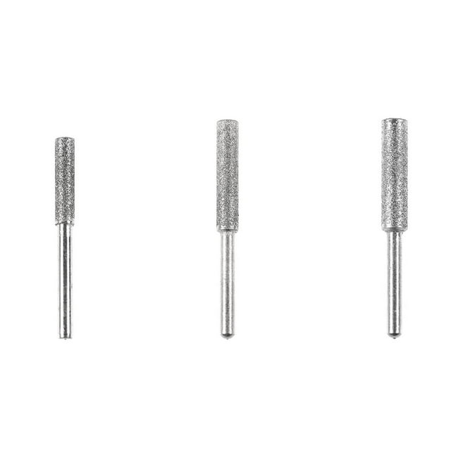 maskred 4.0/4.8/5.5mm Coated Burr Grinding Drills Rustproof Chainsaws Sharpener Wear-resistant Stone File Chain Saw Sharpening Tool 3*5.5mm 1Set