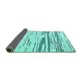 thumbnail image 2 of Ahgly Company Indoor Rectangle Solid Turquoise Blue Modern Area Rugs, 4' x 6', 2 of 4