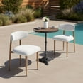 thumbnail image 5 of Bege Dining Chair White Dining Chair, Modern Style, Outdoor fabric (100% Olefin), Aluminum, Outdoor Dining, 5 of 13