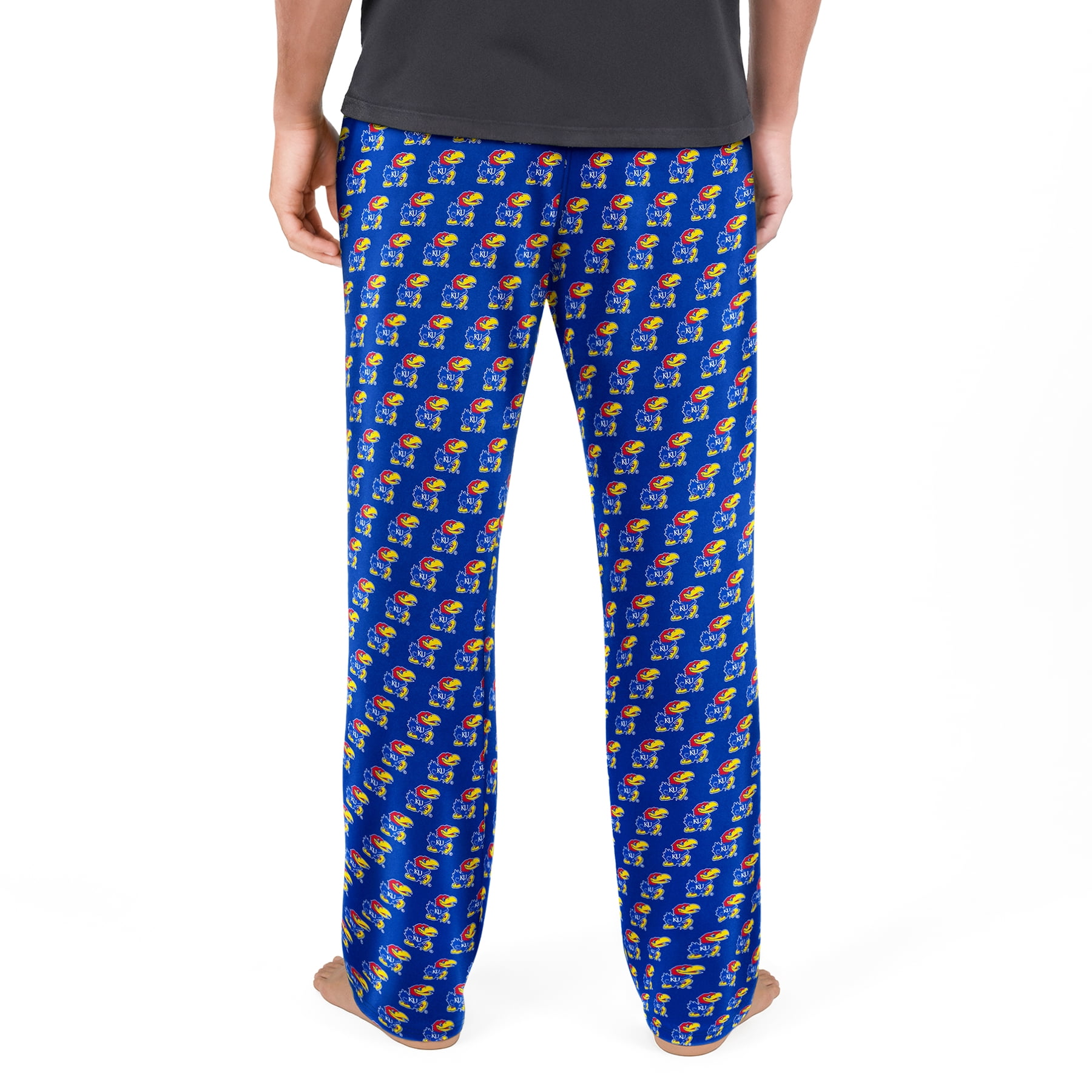 NCAA Mens Kansas Jayhawks All Over Print Pajama Pants