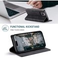 thumbnail image 2 of Magnetic Flip Leather Case Compatible With Iphone 14 Pro Max/14 Pro, Soft Tpu Bumper Shockproof Cover, 2 of 5