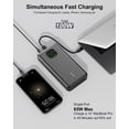 thumbnail image 3 of Power Bank Ansody de 65 W, 2500 mAh, con carga rápida de 100 W, color gris oscuro, 3 of 9