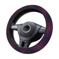 thumbnail image 4 of Haiem Black Dark Blue Purple Print Steering Wheel Cover 15 Inches for Women Men, Neoprene Anti-Slip Cute Car Steering Wheel Grip Wrap Car Accessories Protective Case Cover for Vehicle Truck SUV, 4 of 8