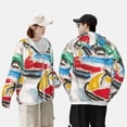 thumbnail image 4 of Lsque Colorful Abstract Bumper Cars UPF 50+ Lightweight Sun Protection Men's Women's Long Sleeve Shirt, Hoodie Performance -3X-Large, 4 of 9