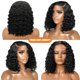 thumbnail image 2 of Peluca Curly Bob de 16 pulgadas, 200 densidades, cabello humano con encaje en la parte delantera, 2 of 7