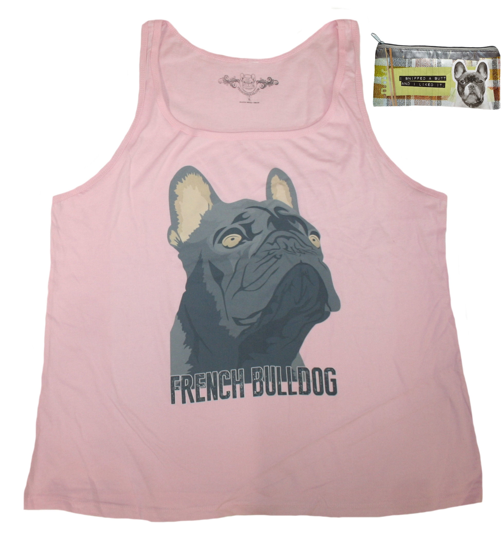Womens French Bulldog Frenchie Fitness Workout Racerback Tank Tops 
