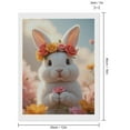 thumbnail image 2 of Diamond Art Kits for Adults - Cute Bunny Flower Crown Garden 5d Diamond Painting for Adults, Diamond Art for Adults Beginners, Frameless Diamond Painting Kits for Adults for Home Wall Decor, 2 of 7