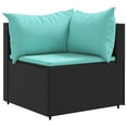 thumbnail image 4 of vidaXL Patio Lounge Set with Cushions Sectional Sofa Garden Backyard Poly Rattan, 4 of 157