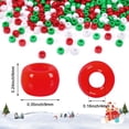 thumbnail image 6 of Christmas Pony Beads 1000Pcs Red White Green for Jewelry Making Bracelets/Necklace/ Crafts DIY Supplies(0.24×0.35in Aperture: 0.16in), 6 of 6
