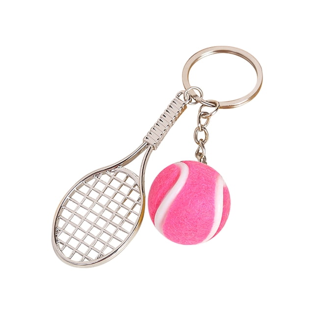 Tennis Alloy Keychain - Mini Sports Equipment, Sports Souvenir, Easy Install, Great Gift