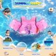 thumbnail image 5 of MoKo Toddler Swim Vest with Whistle for 20-50lbs, Arm Floaties Water Wings for Kid 2-8 years old, Purple Mermaid, 5 of 6