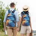 thumbnail image 5 of Naloa Red And Blue Fire Dragon A Canvas Backpack for Men Women Rucksack Casual Travel Daypack College Tote Satchel Bookbag for Teens-Medium, 5 of 7