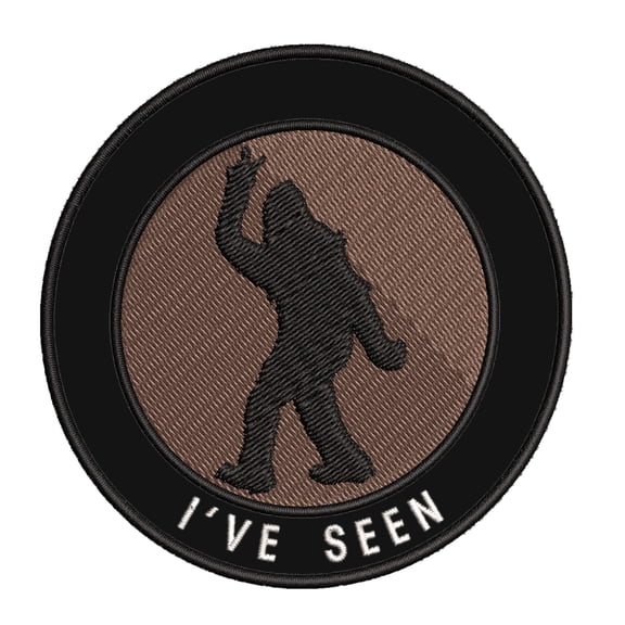 Bigfoot I've Seen 3.5" Iron On Or Sew On Embroidered Fabric Badge Patch Unexplained Mysteries Iconic Series
