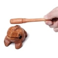 thumbnail image 2 of Carved Croaking Wood Percussion Musical Sound Wood Frog Tone Block Toys, 2 of 5