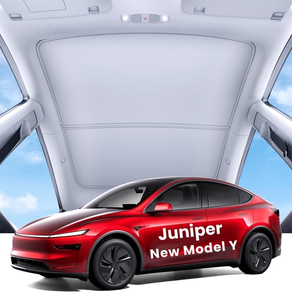 Parasol para coche REEVAA para Tesla Model Y Juniper, plegable, gris