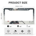 thumbnail image 3 of 2 PCS Santa Claus Playing Hockey Ice Skate Sport License Plate Cover Cool Sport Game Auto Decorative Frames Cars Protector Cover Holder Quality Aluminum Metal for Women Men Auto Decoration Hardware, 3 of 6