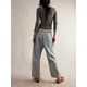 thumbnail image 4 of Jeans para Mujer Y2k con Rayas, Cordón Ajustable, Cintura Alta, Rectos, Pierna , Estilo Boyfriend, Pantalones Vaqueros Mom. Azul M, 4 of 8