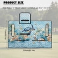 thumbnail image 7 of SEANATIVE Golf Cart Front Seat Covers for 2 Person Seats, Dust-proof Golf Cart Bench Seat Blanket with 4 Pockets for EZGO Club Car Decor Accessories, Blue Sea Turtle Coral, 7 of 7