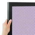 thumbnail image 4 of PinPix 28x18 Custom Cork Bulletin Board Purple Polka Dot Poster Board Has a Fabric Style Canvas Finish, Framed in Purple Polka Dot, by ArtToFrames (PinPix-504), 4 of 6