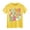 Yellow, variant on MIXUE Toddler Girls Tops & T-Shirts 100 Days Of School Letter Print Round Neck Short Sleeve Casual Pullover Tee Shirts Sportwear,Blue,3-4 Years