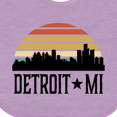 thumbnail image 4 of Inktastic Detroit Michigan Skyline Retro Boys or Girls Baby Bib, 4 of 4