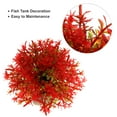 thumbnail image 4 of Unique Bargains 1 Pc Fish Tank Plants Decorations Artificial Aquarium Grass Ball Green Red 3.74x3.74 Inch, 4 of 7
