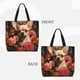 thumbnail image 2 of Easygdp Vintage Red Flower Chihuahua Bolsa Tote para Mujer, Bolso de Hombro para Trabajo, Playa, Viajes, Compras y Supermercado, 2 of 7