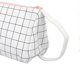 thumbnail image 2 of Canvas Pencil Case Dual Layer Large Capacity Pencil Bag Lovely Portable Pencil Pouch for Students Black and White Check, 2 of 3