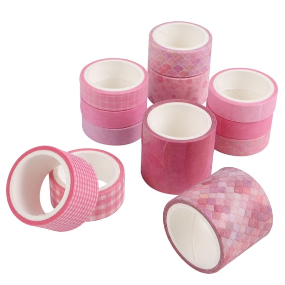 Masteelf  12 Pcs Decorating Tape Art Retro Pocket Gift Decoration