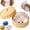 White, variant on Glitter Dumpling Squishy, Dumpling Squishies Mystery Box, Viral Bao Bun Squeeze Toys, Colorful Sensory Fidget Toys for Stress Relief, Stretchy Desk Toys, Party Favor Gift for Teens & Adults (White)