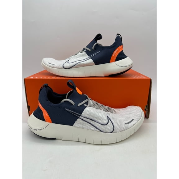 Nike Free Run Flyknit Next Nature Men's Size 14 Blue White Shoes FB1276 004