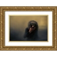 thumbnail image 1 of Larsen, Jorun 18x13 Gold Ornate Wood Framed with Double Matting Museum Art Print Titled - When the going gets tough, 1 of 4