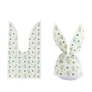 50PCS Gifts Bunny Ear Storage Pocket Rabbit Cookie Bags Candy Bag Biscuit Package Easter Rabbit 1